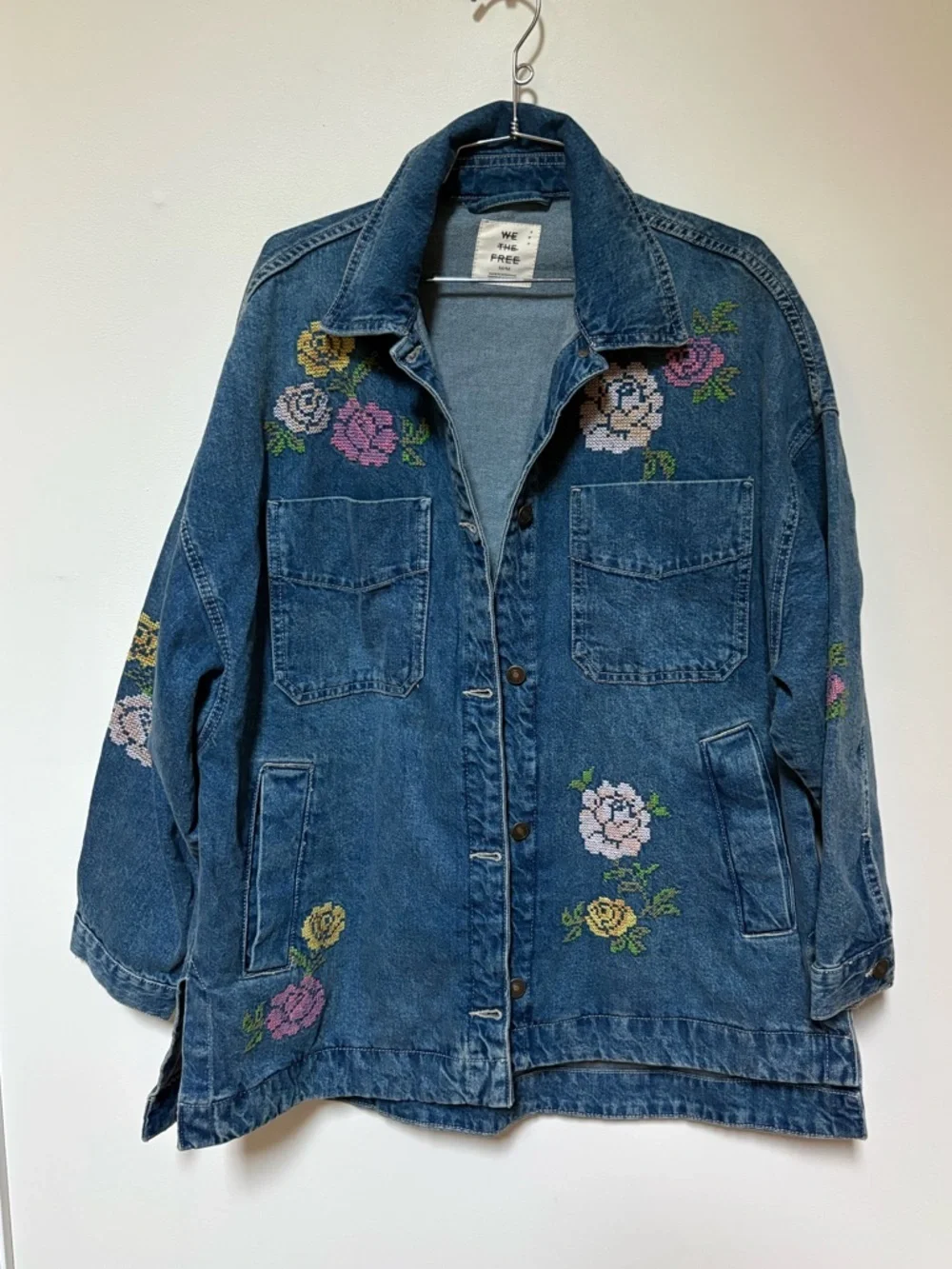 NWOT Free People We The Free Madison City Embroidered Jacket Size Medium